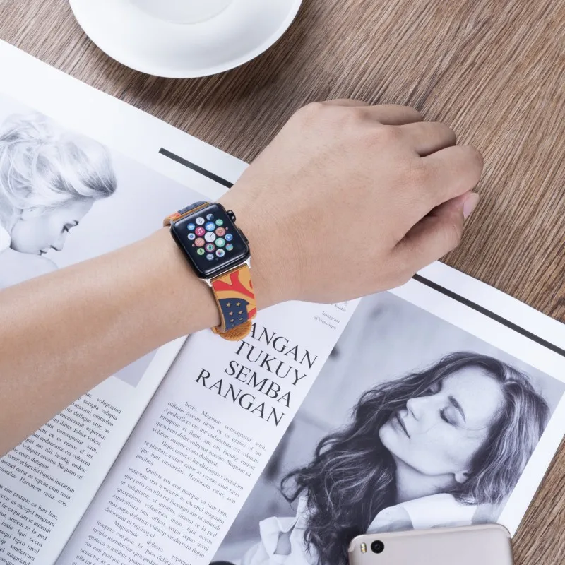 Ретро Национальный флаг силиконовый ремешок для наручных часов для Apple Watch серии 1/2/3/4/5 звезд и полос Напульсники 38/40 мм/42 44 мм