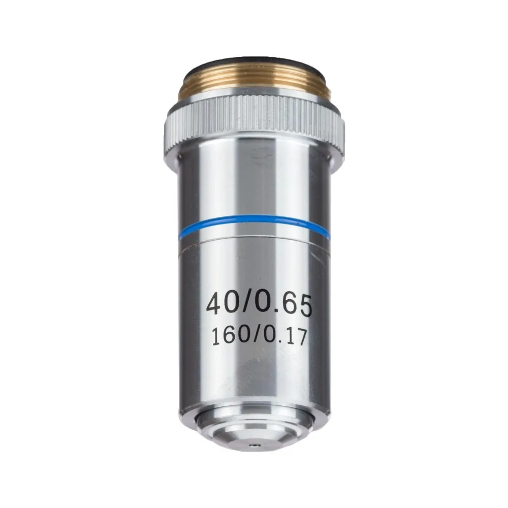 AmScope 40X Ахроматический микроскоп объективная A40X YX V460|Детали и аксессуары для