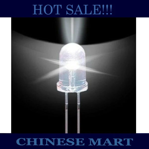 500 шт./лот соломенная шляпа Светодиодный погружение 5 мм ультра яркие