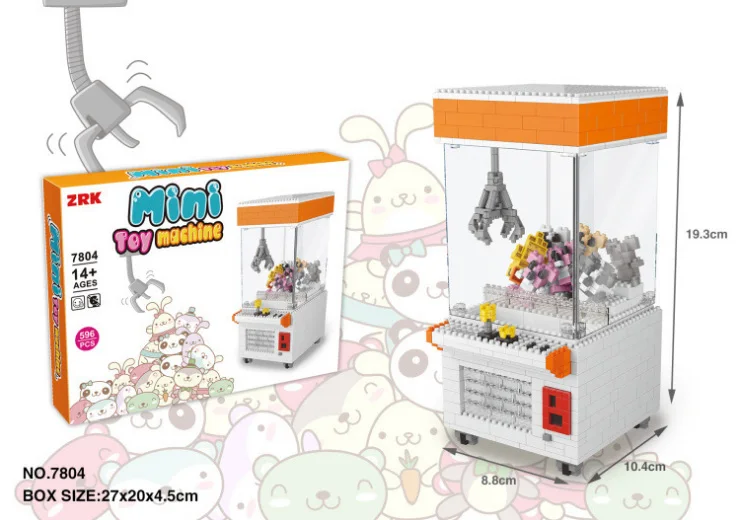 Клип кукла розовый кран машина блоки игрушки Строительные Кирпичи совместимы с