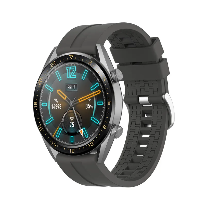 100 шт 20 мм 22 мм силиконовый ремешок для часов для Honor Magic/huawei watch GT acitve 46 мм ремешок для 42 мм GT Элегантный ремешок для часов