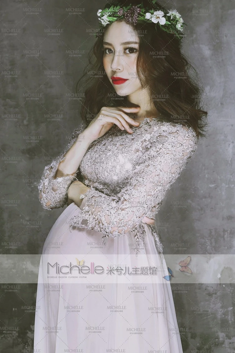 Новинка модная одежда для студийной фотосъемки при беременности великолепное