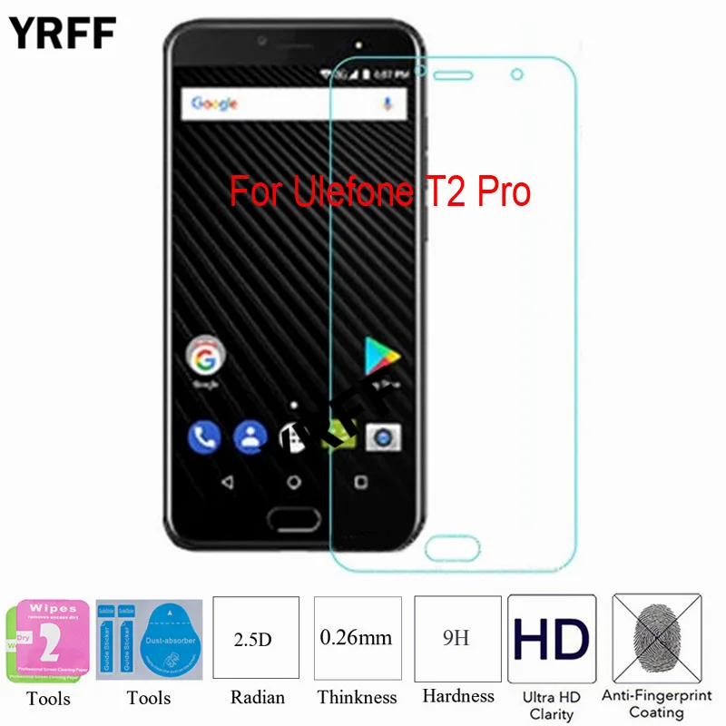 Защитное стекло для UleFone T1 закаленное 0 25 мм 9H 2 шт. | Мобильные телефоны и