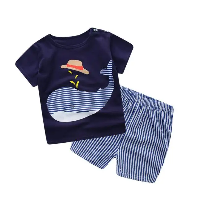 Baby Girl Toddler Boy Summer Clothes Sets Infant Clothing Outfits For Kids Little Unisex Set Cute TShirt Shorts 2 Piece | Детская одежда