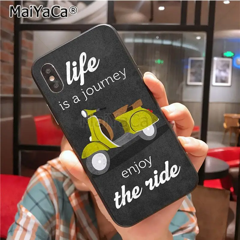 MaiYaCa Vespa скутер чехол для телефона iphone 11 Pro X 8 7 6 6S Plus 5 5S SE cass