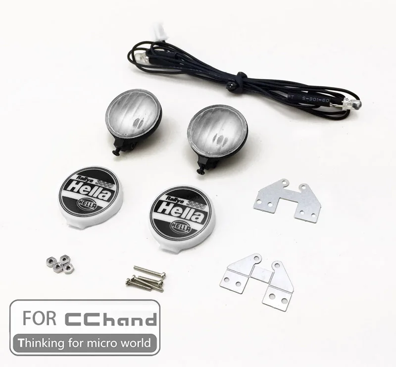 Высокопроизводительные огни Hella 3000 для CChand RC4WD 1/10 D90/D110|Детали и аксессуары| |