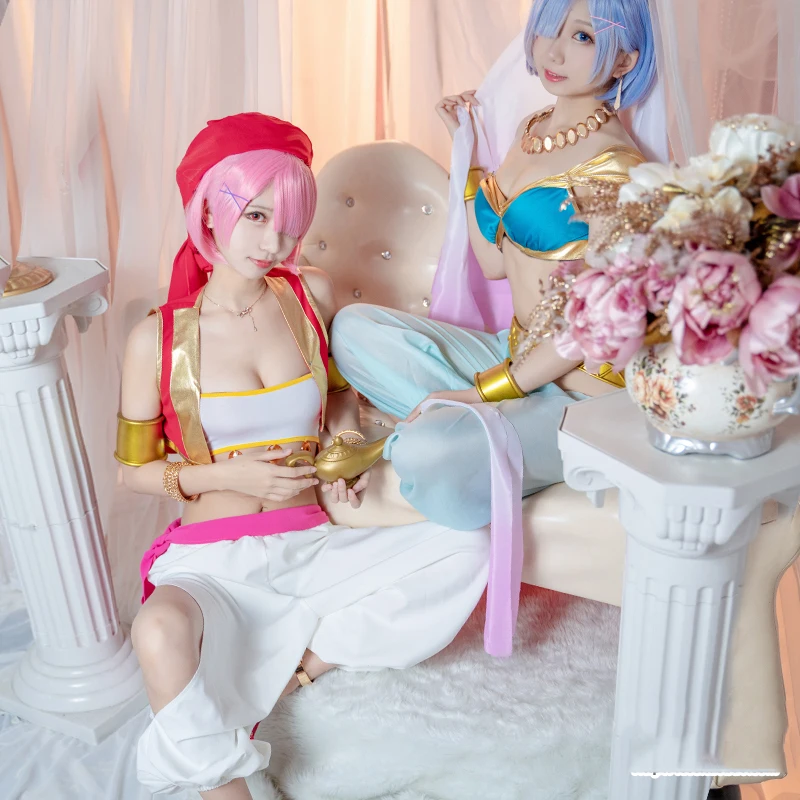 

Anime Re: Life a Different World from Zero Ram Rem Cosplay Costume Dancers Costume Uniform Halloween Suit For Women NEW 2020