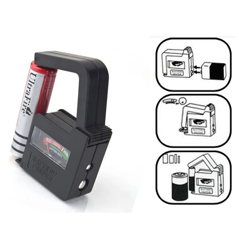 Цифровой батарея тестер проверки Универсальный вольт тестеры точные батареи AA AAA