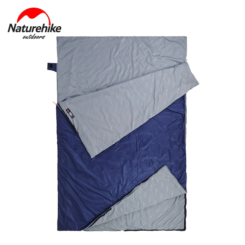 Naturehike открытый сверхлегкий 2 человек спальные мешки хлопок расширяющийся двойной Кемпинг спальный мешок может быть удален весна осень 1,4 кг
