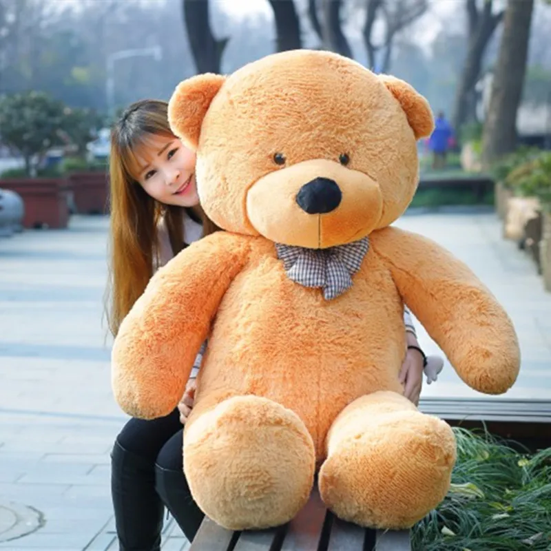 

80-200cm Cheap giant unstuffed empty teddy bear skin coat soft big skin shell Semi-finished plush toy soft kid doll child gift