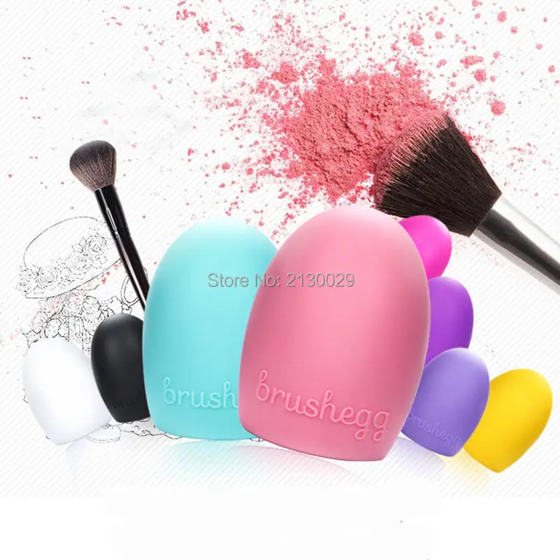 

Wholesale Cosmetics Silicone Brushegg Cleaner Brush Makeup Brushes Cleaning Silica Glove Scrubber Board Washing Tools 200pcs