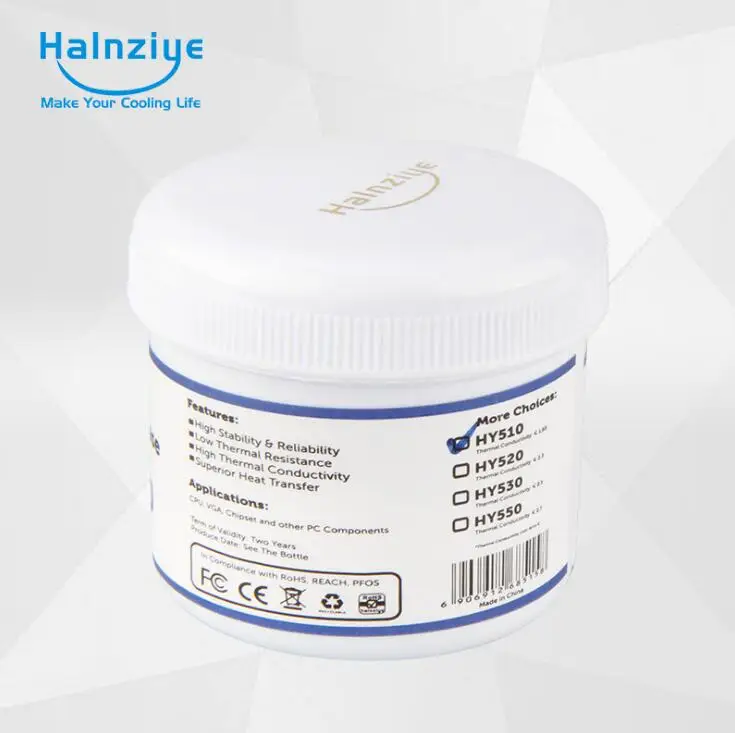 Halnziye HY-500 HY510 CN150 150g 1,93 W/mk Серый Термопаста/cpu/видеокарта термопаста/Большая бутилированная - Цвет лезвия: 150