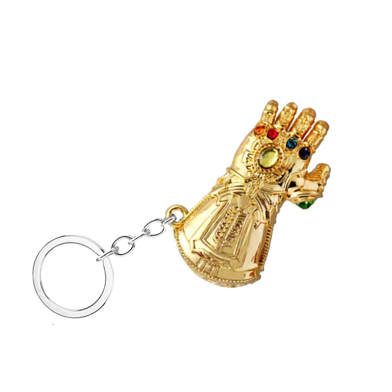 Серый SG железный человек перчатка брелок Marve l Мстители Endgame Thanos Infinite power Gauntlet металлические брелки для мужчин фанатов Сувенирные ювелирные изделия - Цвет: Серый
