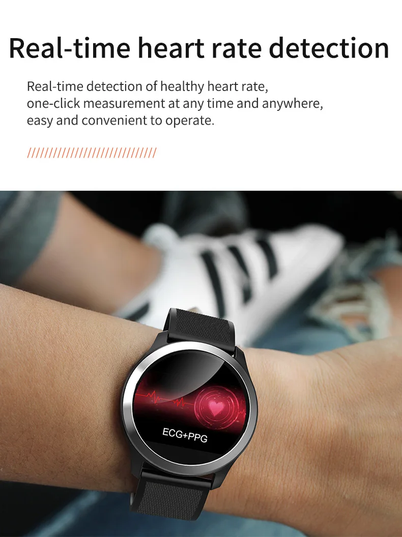 LEMFO Smart Watch Men PPG+ ECG IP68 Waterproof Heart Rate Blood Pressure Sport Smartwatch For Android IOS Phone Aged