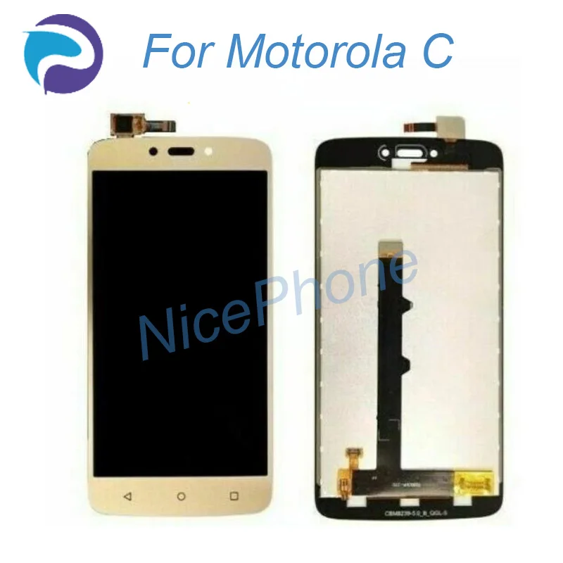 Для Motorola C ЖК-экран XT1756 XT1750 XT1758 сенсорный дигитайзер дисплей сборка Замена для