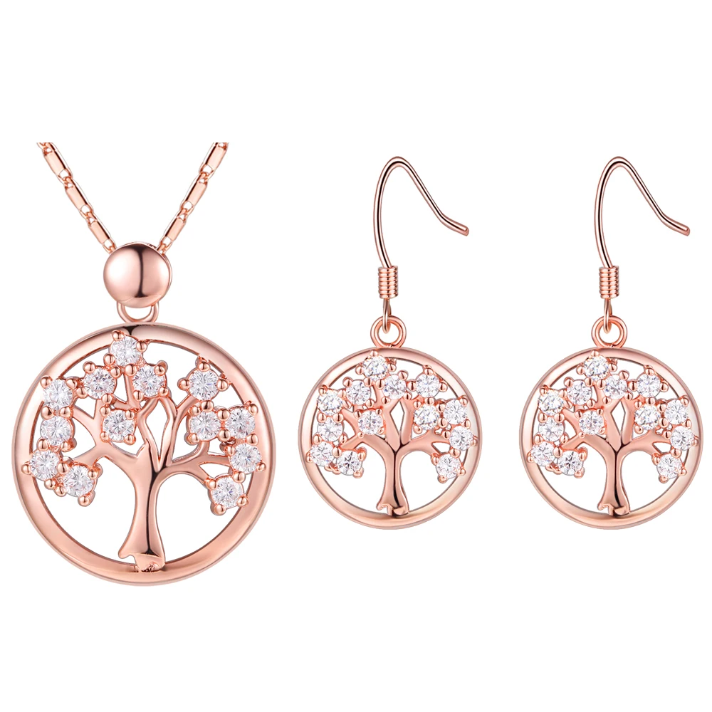 Рождественская елка милый ювелирный набор посеребренные геометрические