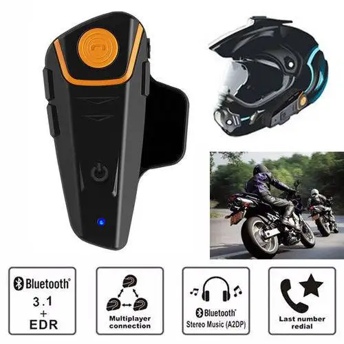 BTS2 1000 м Bluetooth гарнитура мотоциклетный шлем наушники Динамик Hands-free музыка Смарт домофон Автоответ FM беспроводной домофон