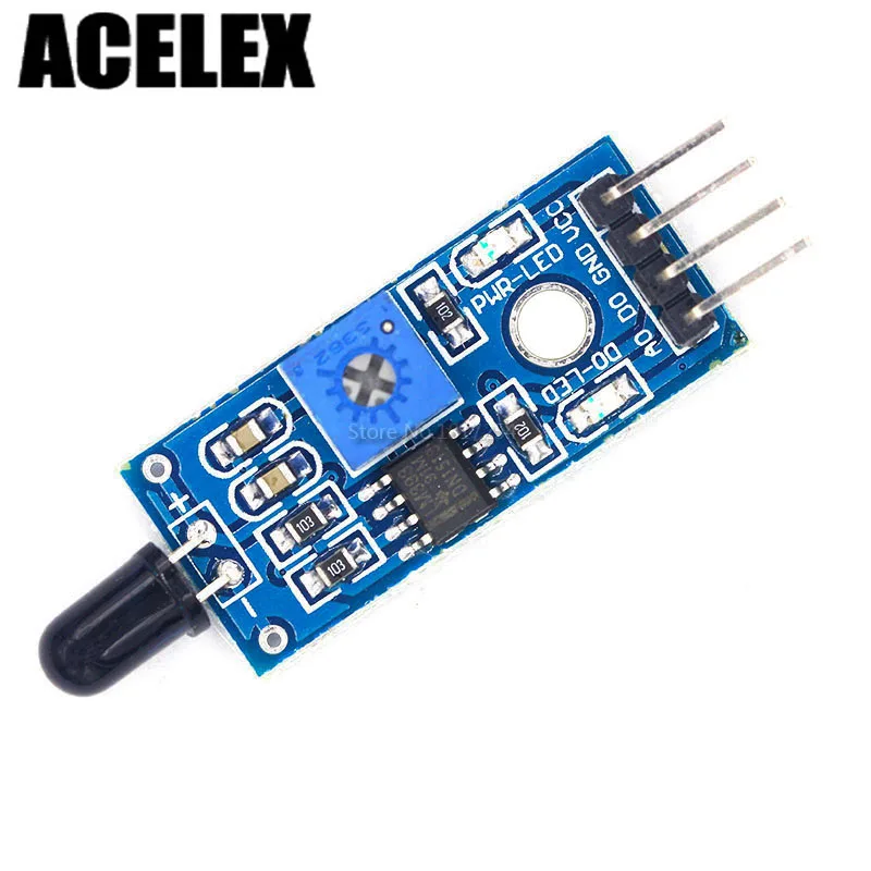 ИК инфракрасный 4 провода модуль датчика обнаружения пламени Детектор