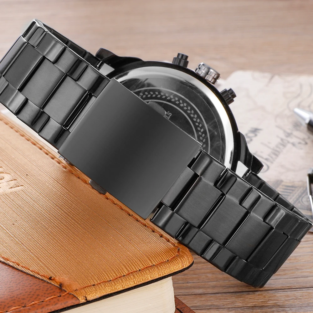 Часы наручные мужские кварцевые крутые большие водонепроницаемые в стиле