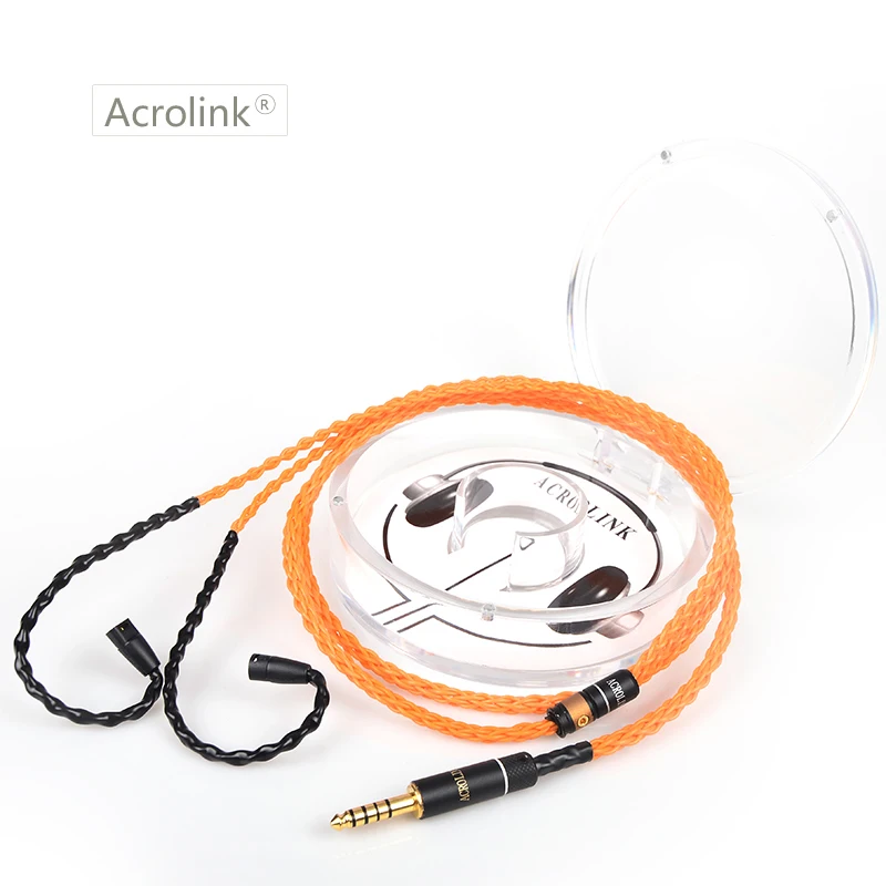 Acrolink High Qulity 8 core 2.5/3.5/4.4mm/i phone copper Plated Earphone Upgrade Wire Headphone Cable IE80 IE81 IE8 | Электроника