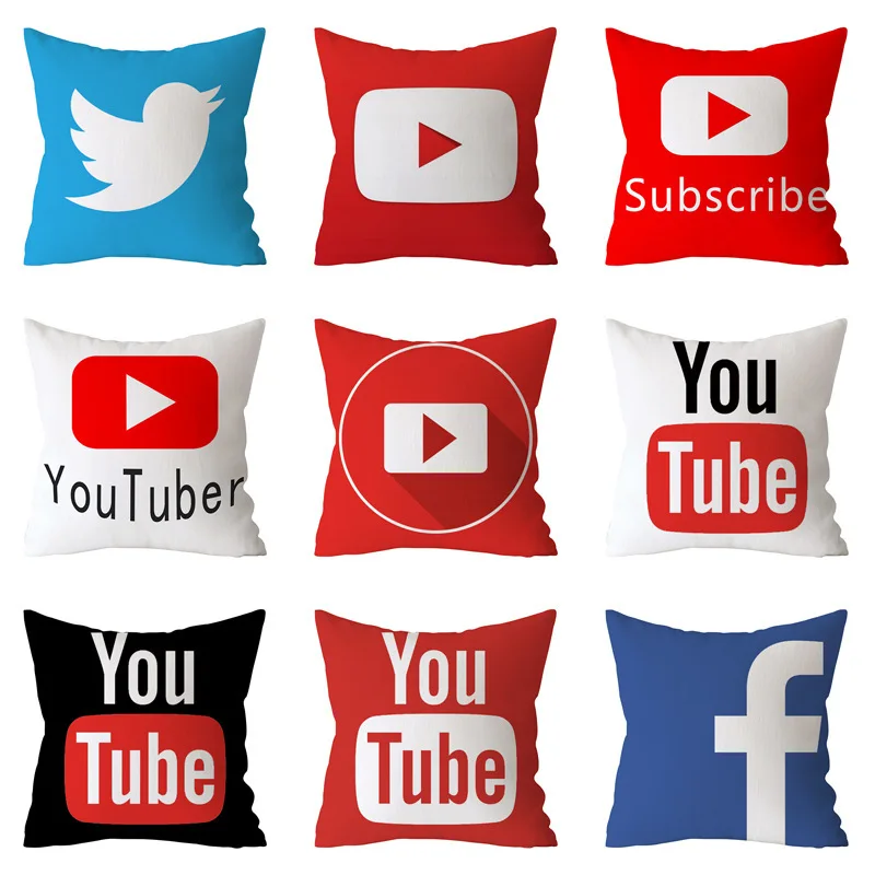 Современный декоративный чехол на подушки Youtube диванные подушки Чехол с изображением Красной площади подушка покрытие домашний декор диван бархат свободного Наволочка на подушку