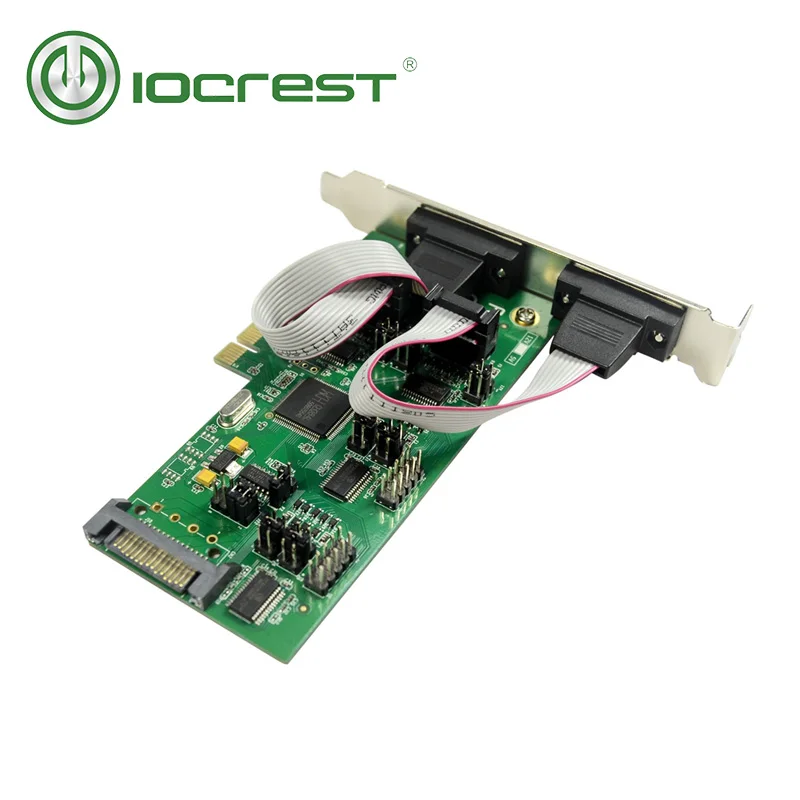 Карта контроллера IOCREST 4 DB 9 Serial Rs232 порт s Pcie PCI Express с 1 TTL портом WCH384 чипсет|Платы