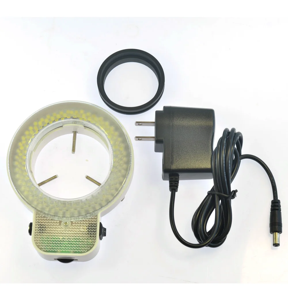 7W 144 LED стерео микроскоп Светодиодный промышленный кольцевой светильник