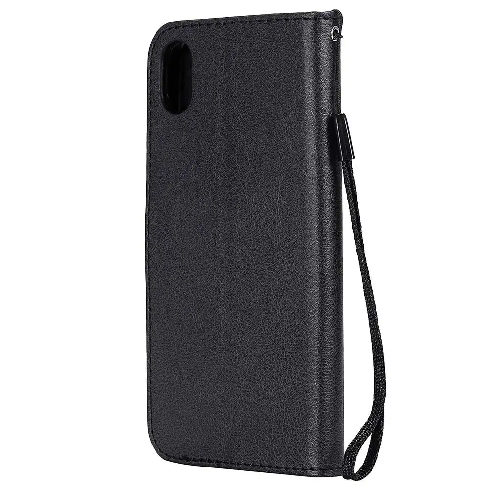 Однотонный чехол для телефона Iphone XS MAX X XR книжка из искусственной кожи 5 5S SE 6 6s 7 8