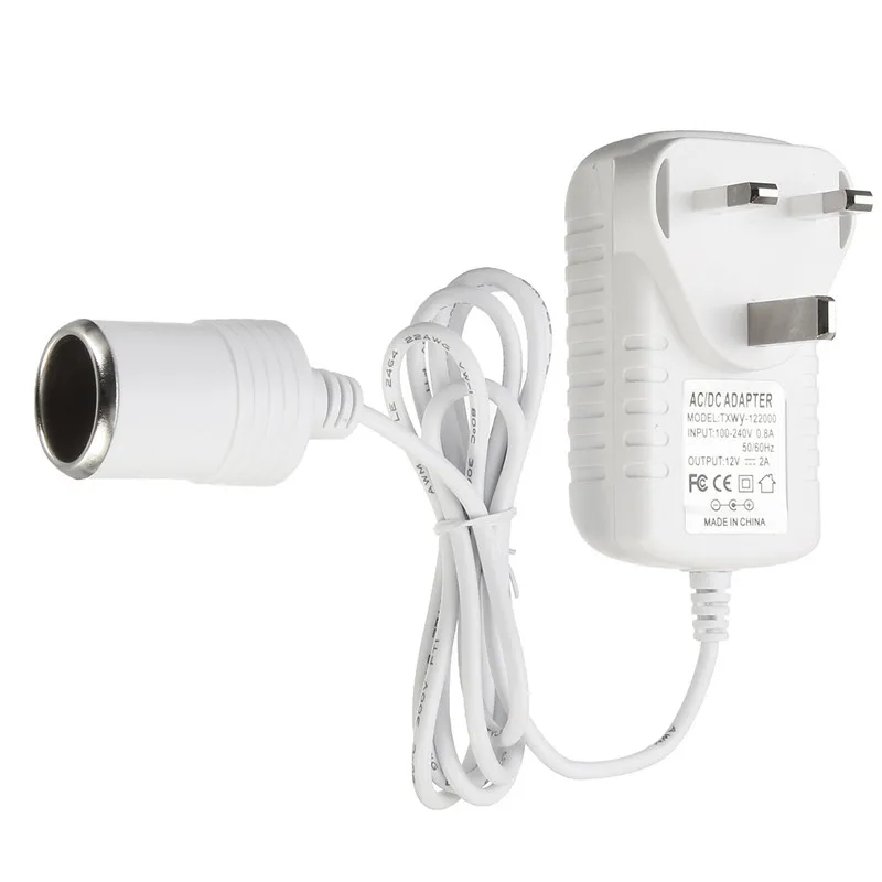 AC 240 V в DC 12 V/2A AU/US/UK/EU штекер зарядного устройства адаптер прикуривателя розетка дорожное настенное зарядное устройство конвертер для автомобиля