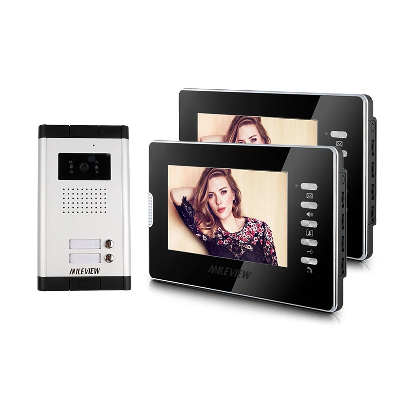 Фирменная Новинка домофон система 2 монитора 7 &quotцветной экран видео для