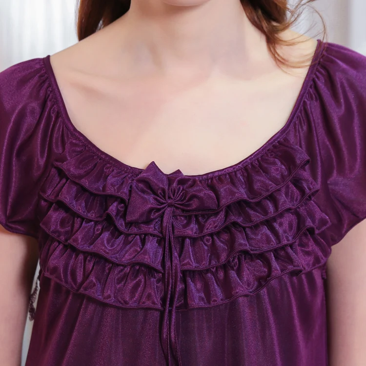 Женский Кружевной Костюм двойка Pretty ya ночная рубашка с короткими рукавами весна