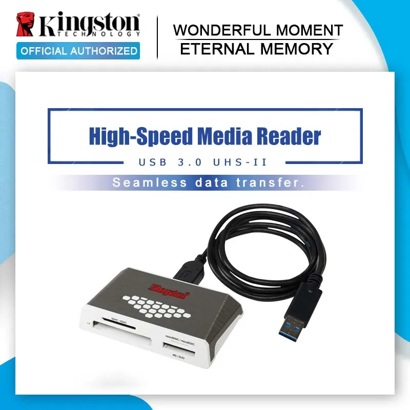KINGSTON SD кард ридер Супер скорость USB 3 0 Все в одном внешняя CF Micro TF карта памяти для