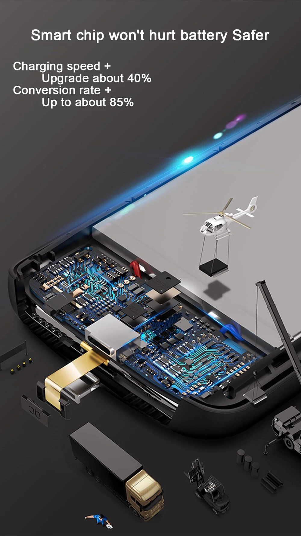 Блок питания для чехол-аккумулятор для iphone Cargador Portatil Para Celular батарея зарядное устройство чехол для iPhone 7 батарея чехол iPhone 7 8plus