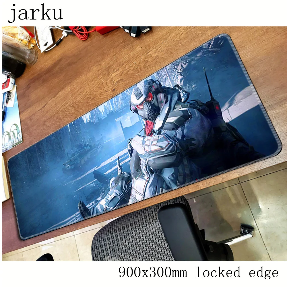 Геймерский коврик для мыши warface 900x300 мм большой игровой ноутбука с узором HD