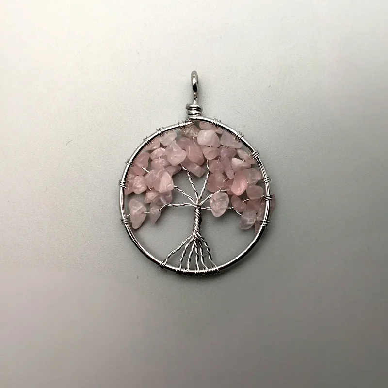 Модные розы кварцевые 12 шт. 4 см древо жизни исцеляющий натуральный камень