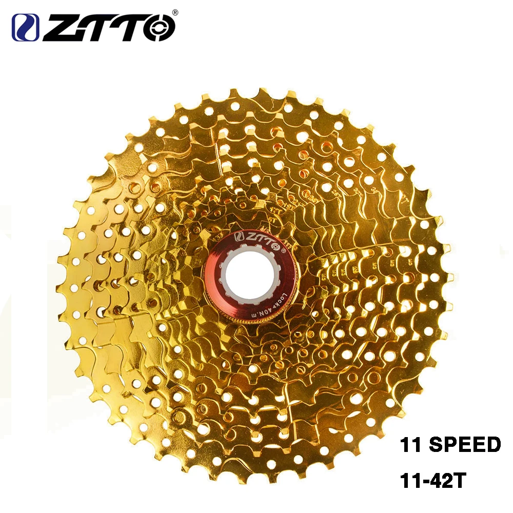 ZTTO 11Speed 11 42T кассета 11s Золотой MTB горный велосипед Freewheel Для запчастей XT M8000 SLX M7000