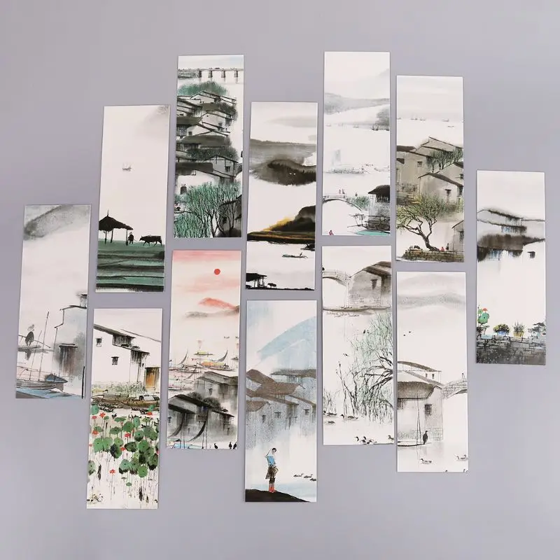 

30pcs Misty Rain Bookmarks Paper Page Notes Label Message Card Book Marker Schoo