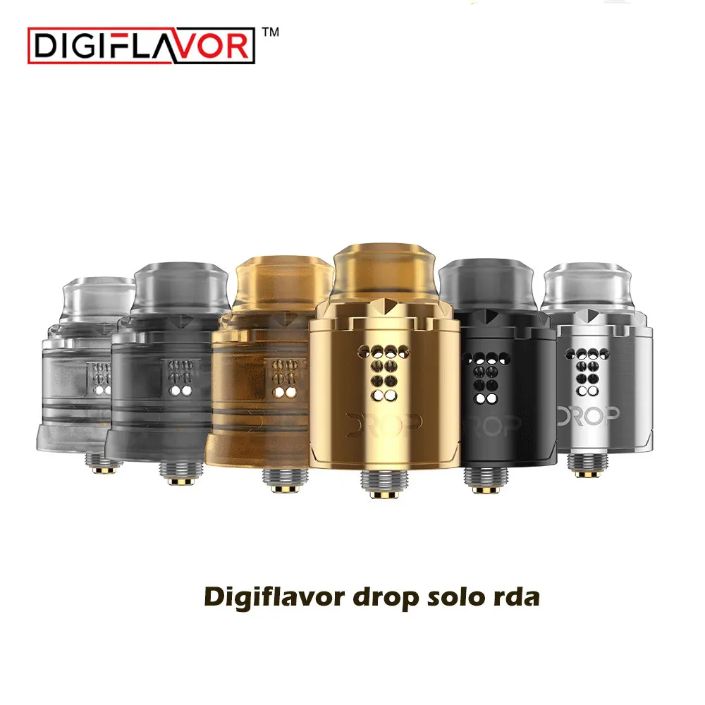 Большая распродажа оригинал Digiflavor Drop Solo RDA одна катушка 22 мм две крышки 510 и BF Squonk