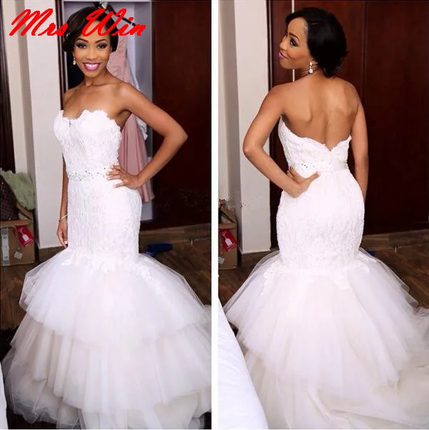 Страна Западная Кружева Труба Свадебное Платье 2017 brautkleid vestido де noiva sereia Дешевое С
