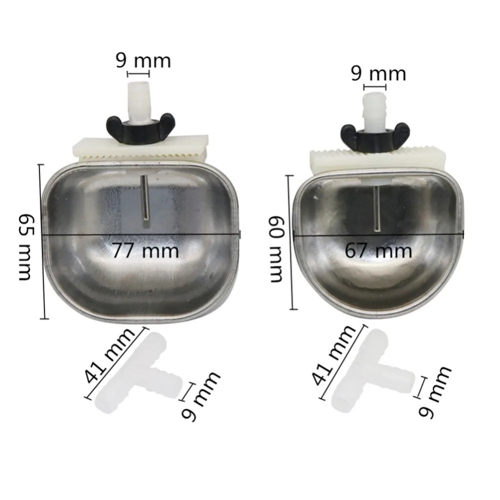 Stainless Steel Rabbit Water Bowl Farm Rabbit Automatic Drinker Rabbit cage fix cup Raising Fox Mink Drinking Bowl 1 Pc