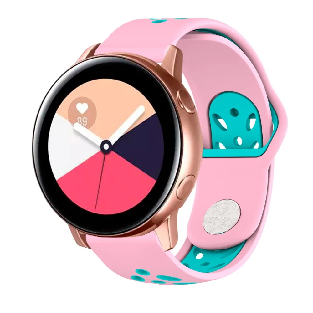 Ремешок Bip для часов Amazfit 20 мм силиконовый браслет для часов Amazfit GTR 42 мм samsung Galaxy Watch Active Galaxy Watch 42 мм Correa
