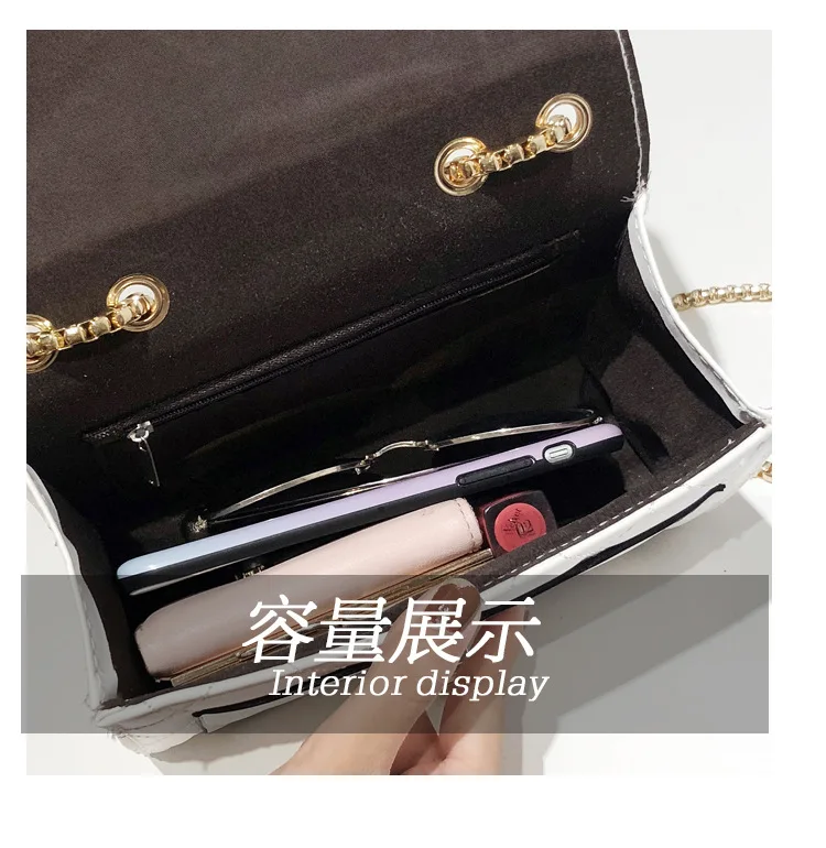 Новинка Осень-зима 2018 женская сумка с ромбовидным узором модная простая