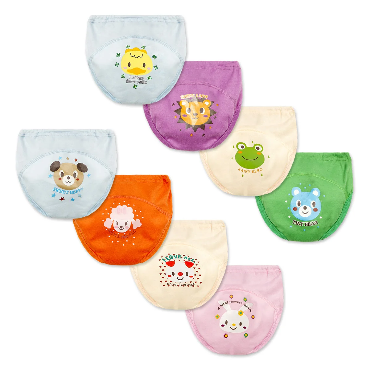 

Potty Training Pants Baby Nappies for Toddler Boy Girl Panties Reusable Washable Cloth Nappies Baby Cotton Diapers Waterproof