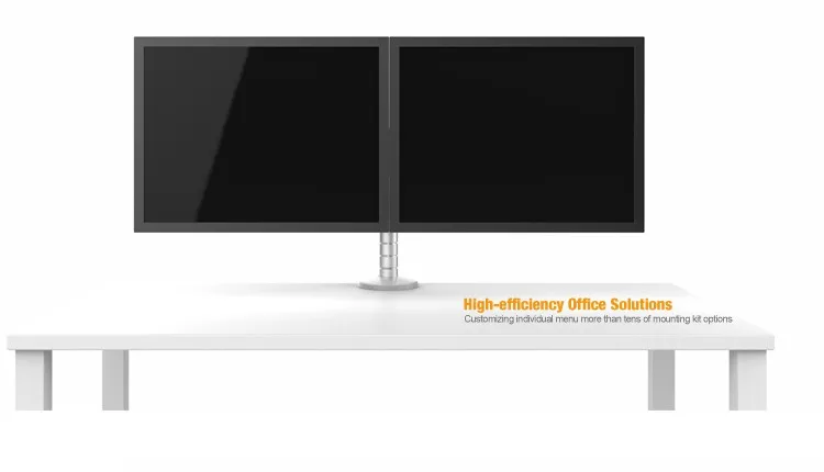 Бесплатная доставка штатив из алюминиевого сплава для двух мониторов|monitor mount