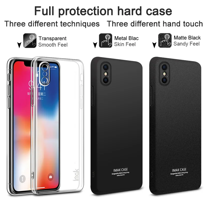 Чехол Imak Для Iphone X жесткие пластиковые чехлы для телефона из ПК с полным объемным