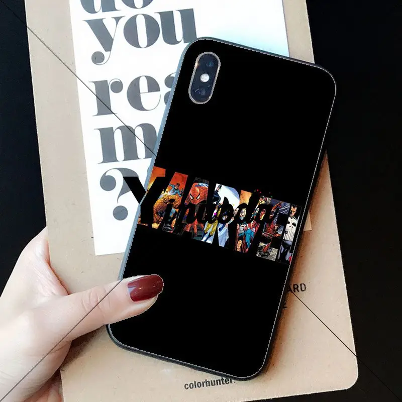 A13 Yinuoda Deadpool Iron Man Marvel Avengers Phone Case cover Shell for Apple iPhone 8 7 6 6S Plus X XS MAX 5 5S SE XR Cellphones - Цвет: A13