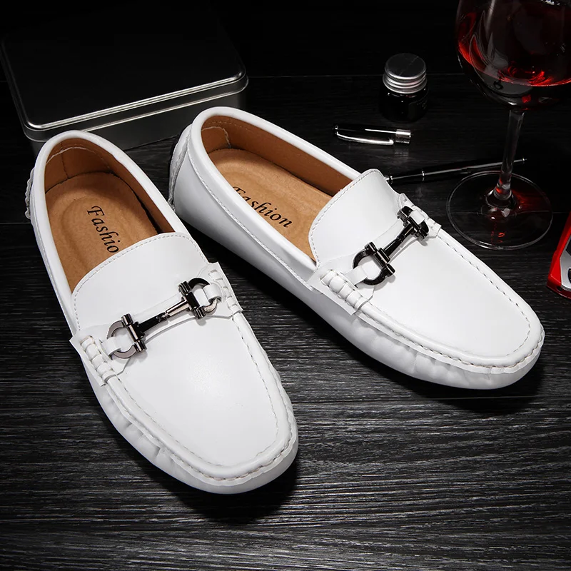 

Summer Man Shoes Leather Genuine Loafers Men Casual Shoes Car Driving Shoes Moccasin Gommino Slip On Mens Loafers Shoes Black
