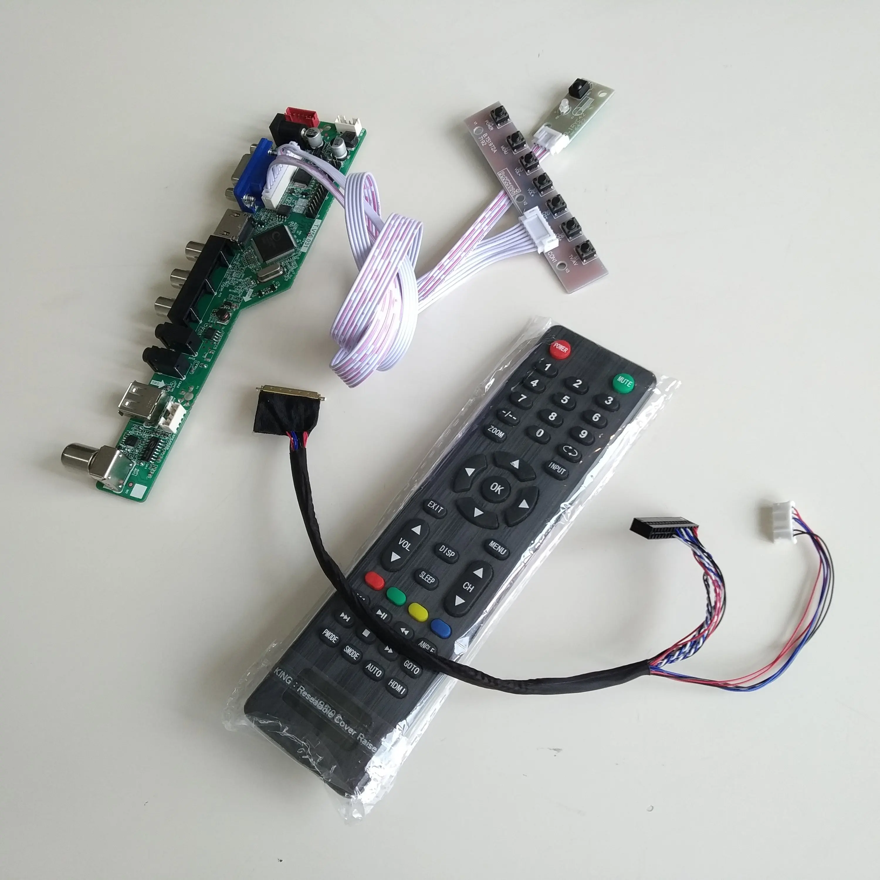 ТВ СВЕТОДИОДНЫЙ LED LCD AV VGA HDMI совместимая плата аудиоконтроллера комплект карт