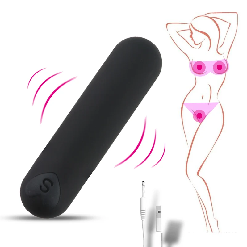 Интимные игрушки для женщин точка G Мини Пуля Вибратор USB зарядное устройство