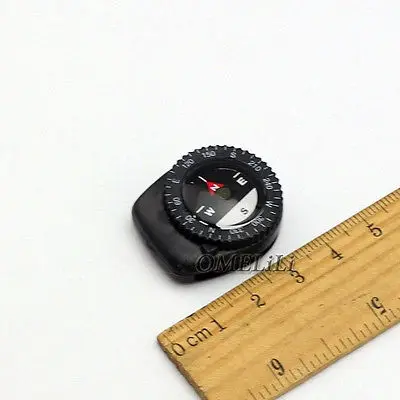 

2PCS Mini Clear Liquid-filled Button Compass Clip on band Outdoor Molle Backpack